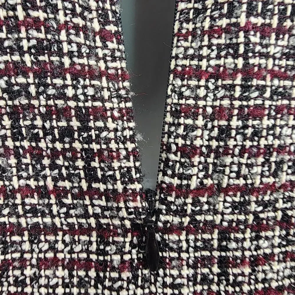 Banana Republic Tweed Wool Blend Fit and Flare Dress Size 2 Sleeveless Business